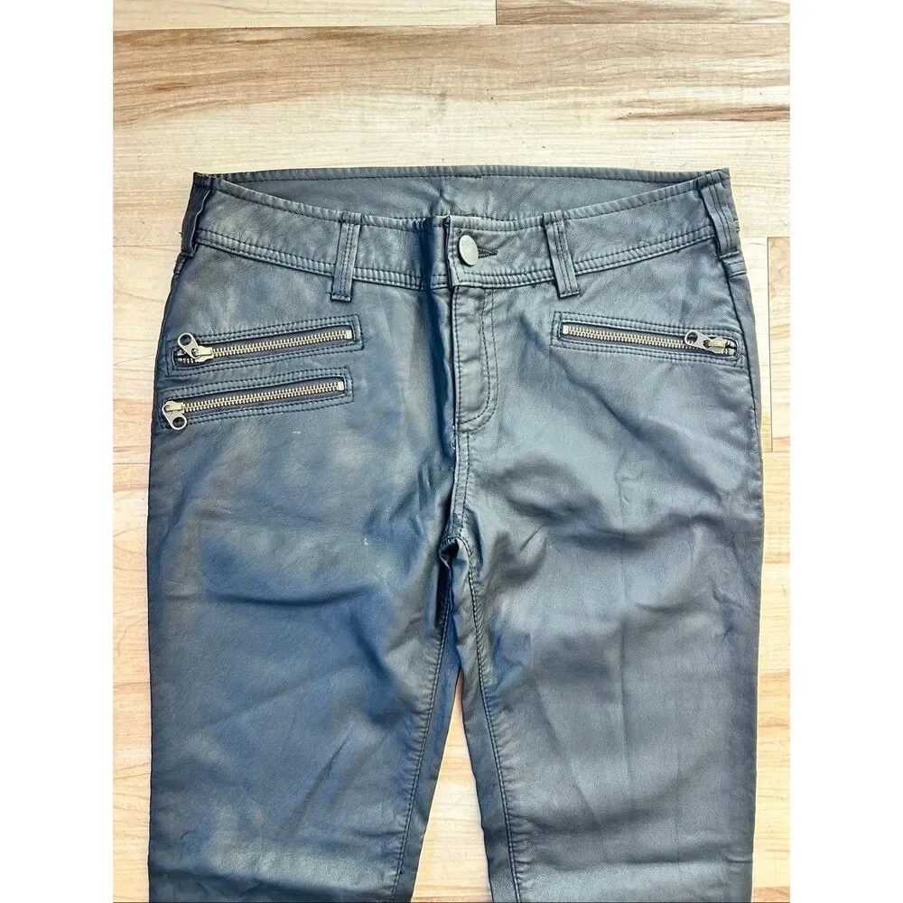 Free people faux leather pants